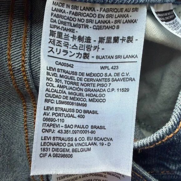 Levi’s Wedgie Straight High Rise Jeans in Medium Wash Size 27 - Picture 7 of 8